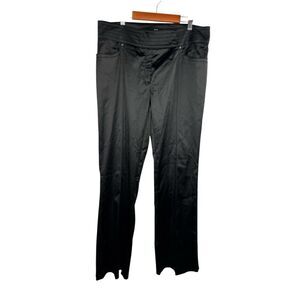 ESCADA Turanu Black Luxe Satin Dress Pants Women‎  Size 40
